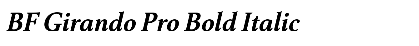 BF Girando Pro Bold Italic image